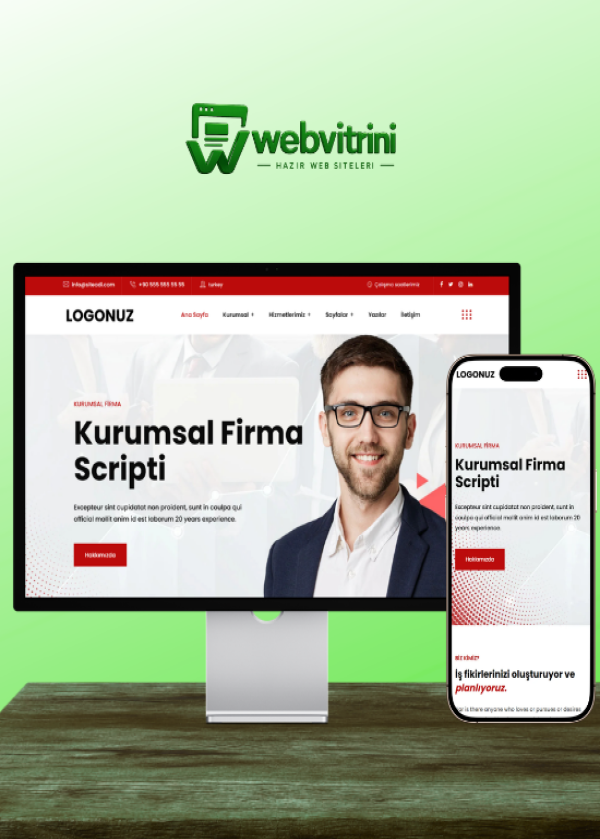 Kurumsal & Ajans Web Sitesi Yazılımı Redx — kurumsal web sitesi, mobil uyumlu web sitesi, Webvitrini | Hazır Kurumsal Web Siteleri Mobil ve SEO uyumlu