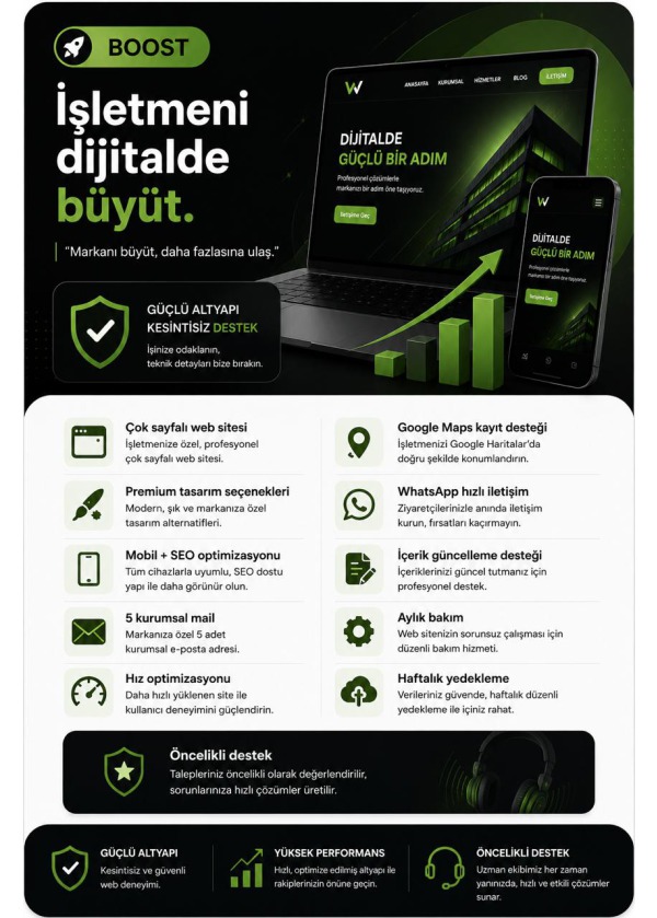 BOOST WEB  — kurumsal web sitesi, mobil uyumlu web sitesi, Webvitrini | Hazır Kurumsal Web Siteleri Mobil ve SEO uyumlu