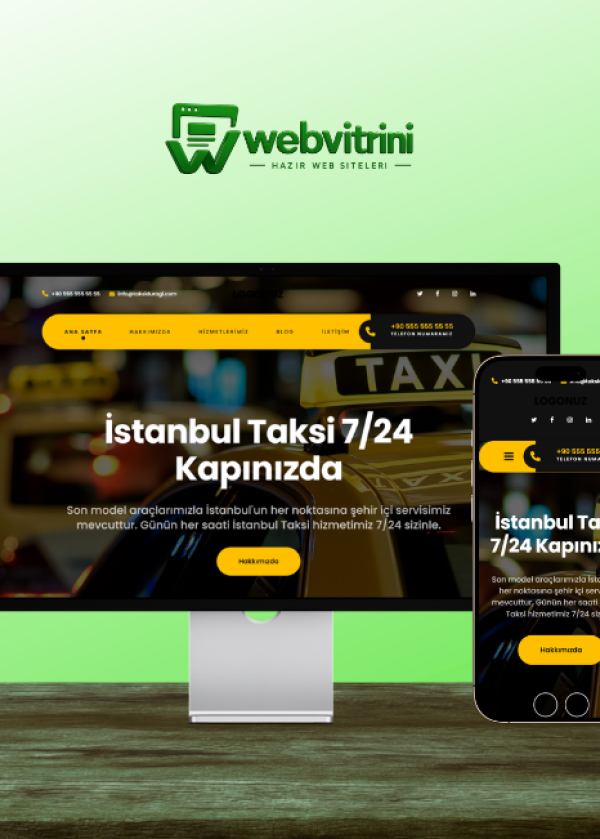 Taksi Durağı & Taksici Web Sitesi — kurumsal web sitesi, mobil uyumlu web sitesi, Webvitrini | Hazır Kurumsal Web Siteleri Mobil ve SEO uyumlu